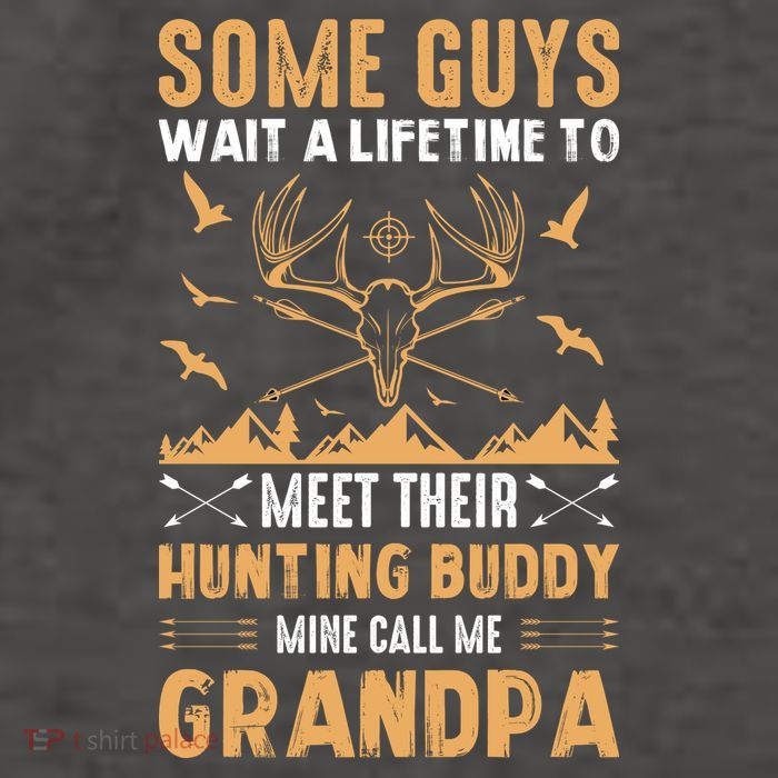 Grandpa Hunting Design Vector Backpack