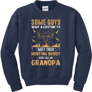 Grandpa Hunting Design Kids Sweatshirt