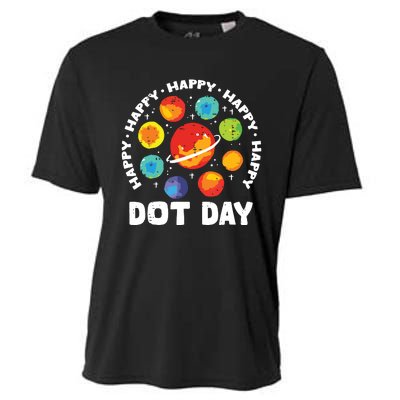 Groovy Happy Dot Day 2024 Colorful Polka Dot Cooling Performance Crew T-Shirt