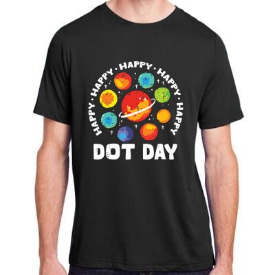 Groovy Happy Dot Day 2024 Colorful Polka Dot Adult ChromaSoft Performance T-Shirt