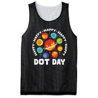 Groovy Happy Dot Day 2024 Colorful Polka Dot Mesh Reversible Basketball Jersey Tank