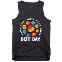 Groovy Happy Dot Day 2024 Colorful Polka Dot Tank Top