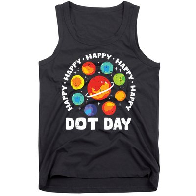 Groovy Happy Dot Day 2024 Colorful Polka Dot Tank Top