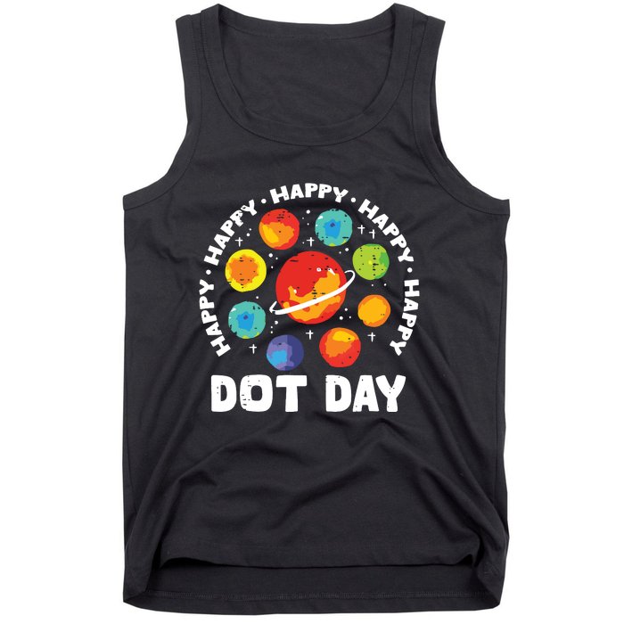 Groovy Happy Dot Day 2024 Colorful Polka Dot Tank Top