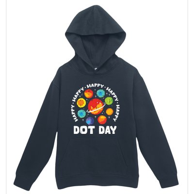 Groovy Happy Dot Day 2024 Colorful Polka Dot Urban Pullover Hoodie