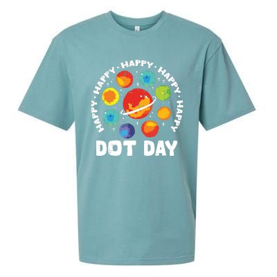 Groovy Happy Dot Day 2024 Colorful Polka Dot Sueded Cloud Jersey T-Shirt