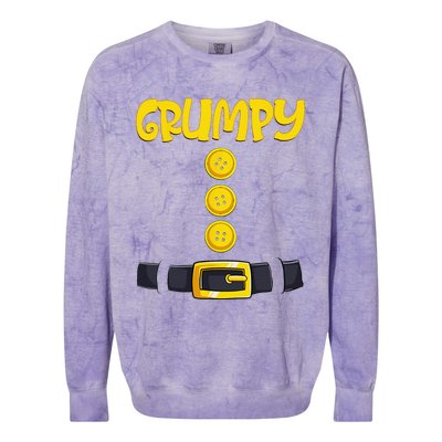 Grumpy Halloween Dwarf Costume Color Matching Colorblast Crewneck Sweatshirt