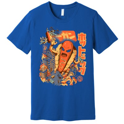 Great Hot Dog Kaiju Hot Dog Anime Japanese Graphic Art Premium T-Shirt