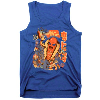 Great Hot Dog Kaiju Hot Dog Anime Japanese Graphic Art Tank Top