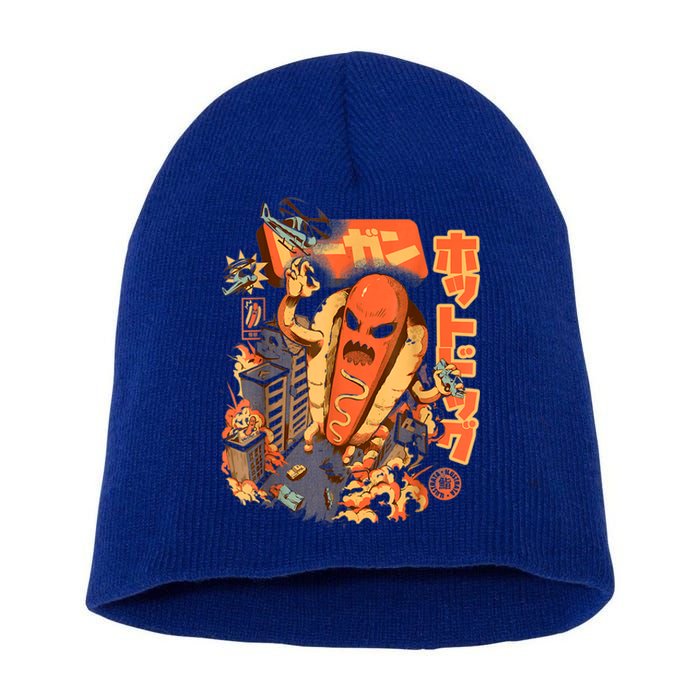 Great Hot Dog Kaiju Hot Dog Anime Japanese Graphic Art Short Acrylic Beanie