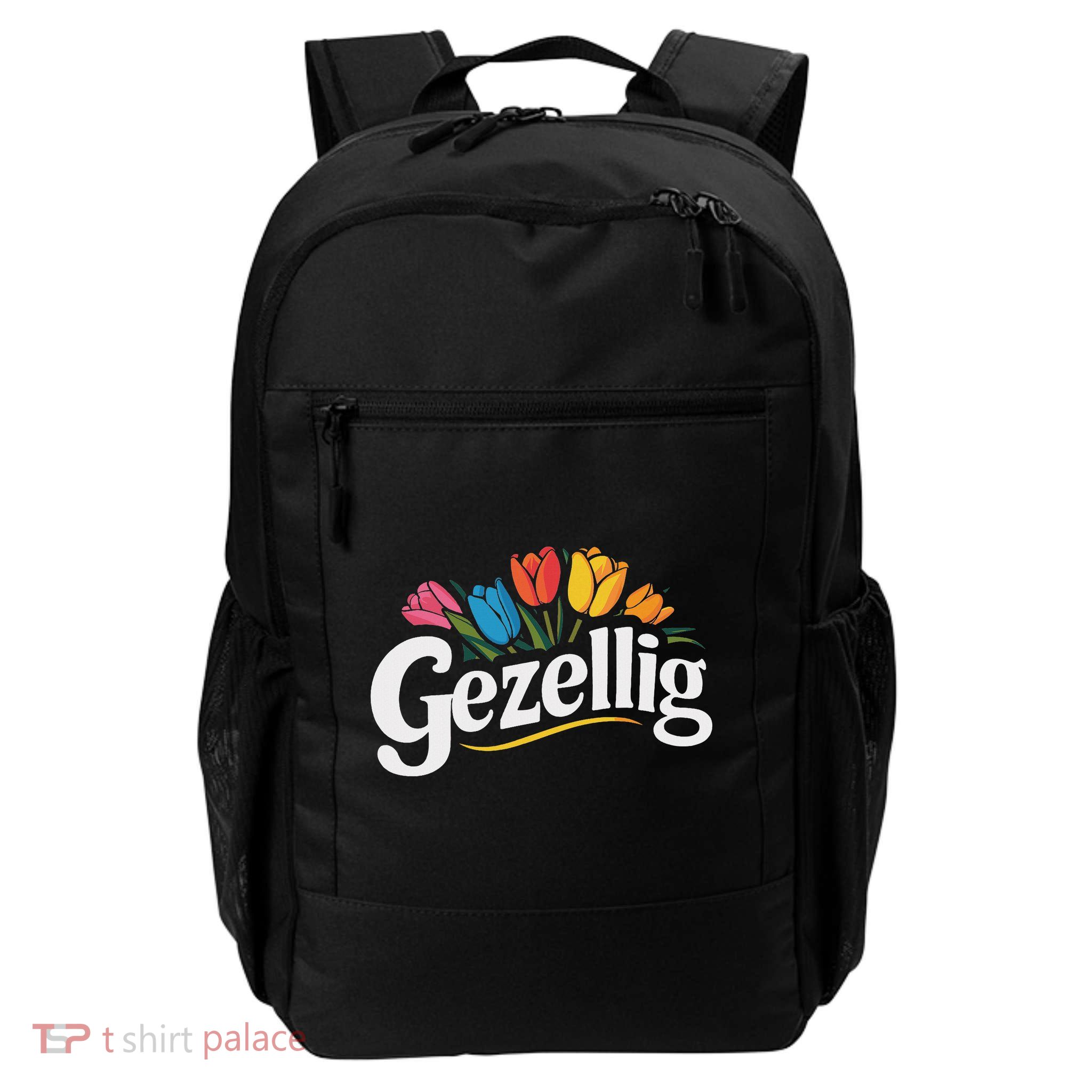 Gezellig Holland Dutch Tulip Netherlands Daily Commute Backpack