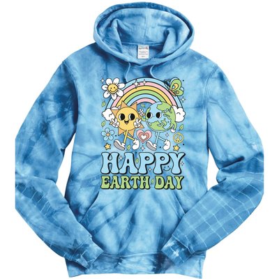 Groovy Happy Earth Day 2024 Save The Planet Tie Dye Hoodie