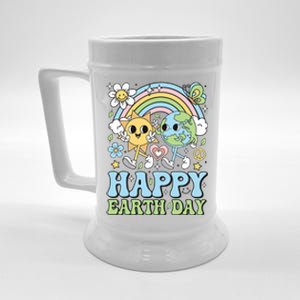 Groovy Happy Earth Day 2024 Save The Planet Beer Stein