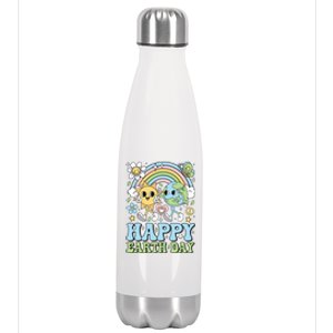 Groovy Happy Earth Day 2024 Save The Planet Stainless Steel Insulated Water Bottle