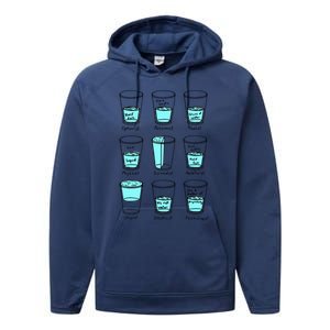 Glass half empty funny meme Psychologist Edition  Performance Fleece Hoodie