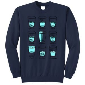 Glass half empty funny meme Psychologist Edition  Tall Sweatshirt