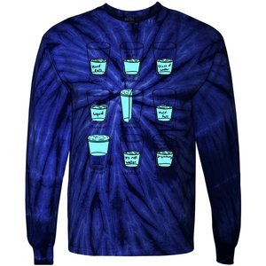 Glass half empty funny meme Psychologist Edition  Tie-Dye Long Sleeve Shirt