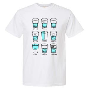 Glass half empty funny meme Psychologist Edition  Garment-Dyed Heavyweight T-Shirt