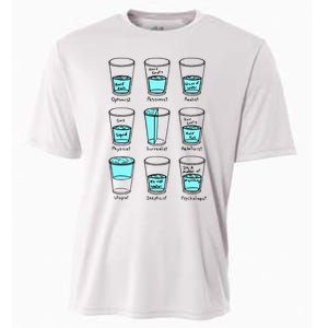 Glass half empty funny meme Psychologist Edition  Cooling Performance Crew T-Shirt