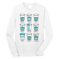 Glass half empty funny meme Psychologist Edition  Long Sleeve Shirt