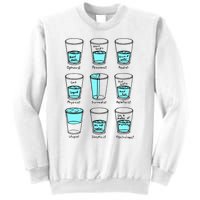 Glass half empty funny meme Psychologist Edition  Sweatshirt