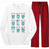 Glass half empty funny meme Psychologist Edition  Long Sleeve Pajama Set