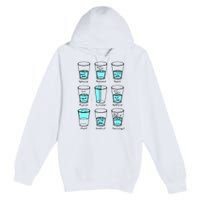 Glass half empty funny meme Psychologist Edition  Premium Pullover Hoodie