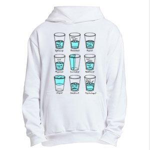 Glass half empty funny meme Psychologist Edition  Urban Pullover Hoodie