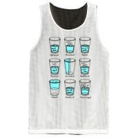 Glass half empty funny meme Psychologist Edition  Mesh Reversible Basketball Jersey Tank