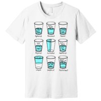 Glass half empty funny meme Psychologist Edition  Premium T-Shirt