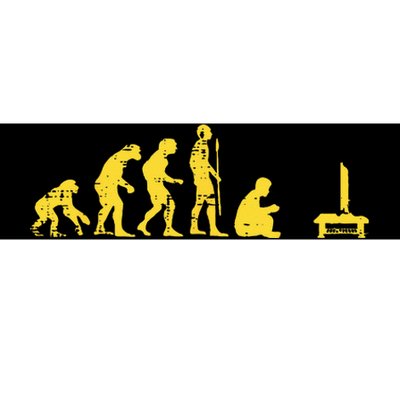 Gamer Human Evolution Funny Bumper Sticker