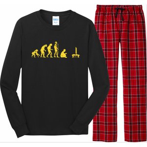 Gamer Human Evolution Funny Long Sleeve Pajama Set