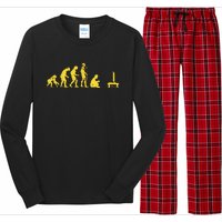 Gamer Human Evolution Funny Long Sleeve Pajama Set