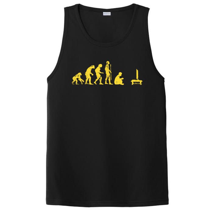 Gamer Human Evolution Funny PosiCharge Competitor Tank