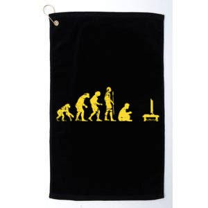 Gamer Human Evolution Funny Platinum Collection Golf Towel