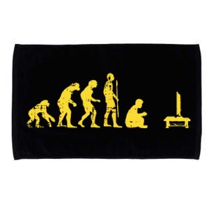 Gamer Human Evolution Funny Microfiber Hand Towel