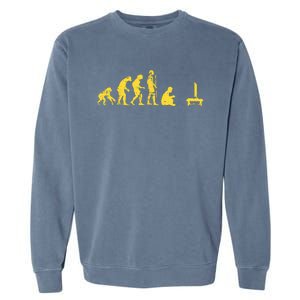 Gamer Human Evolution Funny Garment-Dyed Sweatshirt