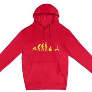 Gamer Human Evolution Funny Premium Pullover Hoodie