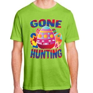 Gone Hunting Easter Bunny Easter Pun Easter Egg Easter Gift Adult ChromaSoft Performance T-Shirt