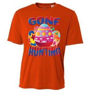 Gone Hunting Easter Bunny Easter Pun Easter Egg Easter Gift Cooling Performance Crew T-Shirt