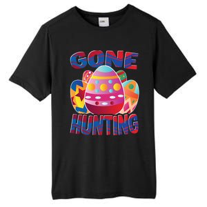 Gone Hunting Easter Bunny Easter Pun Easter Egg Easter Gift Tall Fusion ChromaSoft Performance T-Shirt