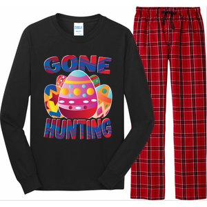 Gone Hunting Easter Bunny Easter Pun Easter Egg Easter Gift Long Sleeve Pajama Set