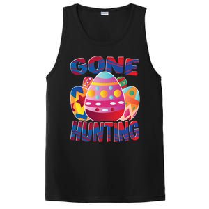 Gone Hunting Easter Bunny Easter Pun Easter Egg Easter Gift PosiCharge Competitor Tank