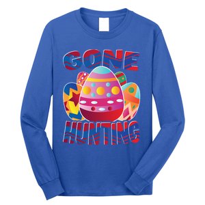 Gone Hunting Easter Bunny Easter Pun Easter Egg Easter Gift Long Sleeve Shirt