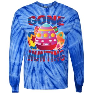 Gone Hunting Easter Bunny Easter Pun Easter Egg Easter Gift Tie-Dye Long Sleeve Shirt