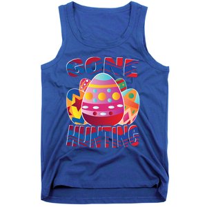 Gone Hunting Easter Bunny Easter Pun Easter Egg Easter Gift Tank Top