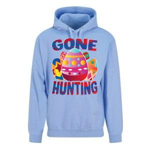 Gone Hunting Easter Bunny Easter Pun Easter Egg Easter Gift Unisex Surf Hoodie