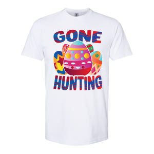 Gone Hunting Easter Bunny Easter Pun Easter Egg Easter Gift Softstyle CVC T-Shirt