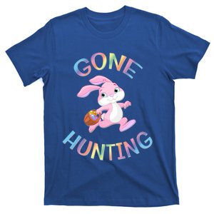 Gone Hunting Easter Eggs Bunny Spring Fun Cool Gift T-Shirt