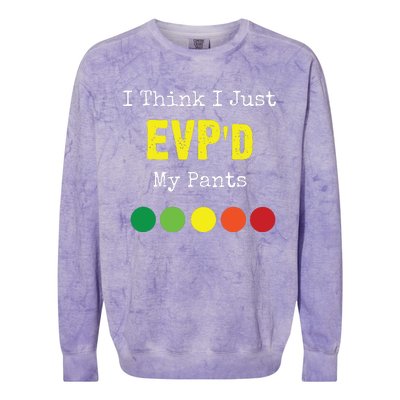 Ghost Hunting Evp Paranormal Spirit Funny Colorblast Crewneck Sweatshirt